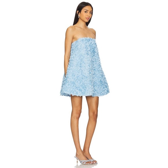 NWT Elliatt Kaia Trapeze Mini Dress in Hydrangea Blue - Size Large - Picture 5 of 13